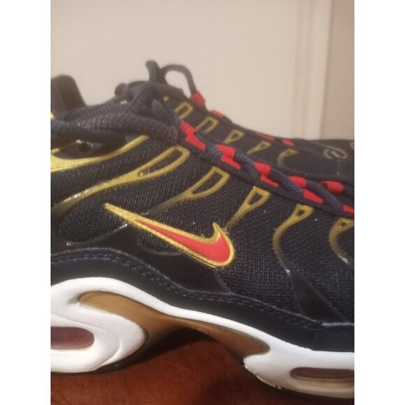 Nike Air Max Plus OG Size 5.5 Y Obsidian/ Comet Red, DJ2009-400 Tennis Shoes - Picture 5 of 16